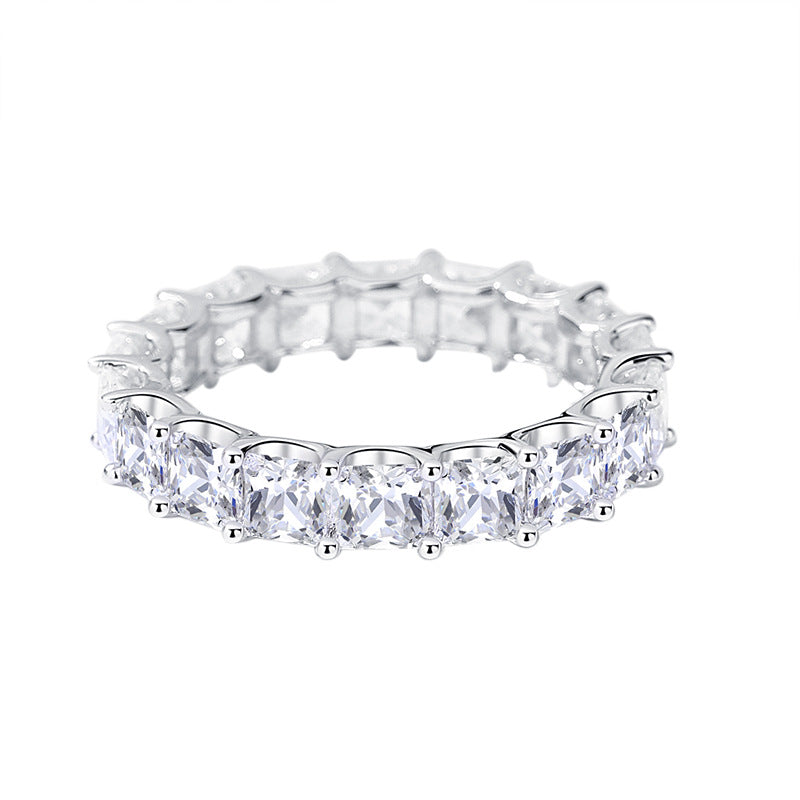 【#17】S925 Sterling Silver Moissanite Ring