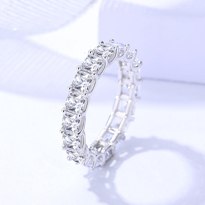 【#17】S925 Sterling Silver Moissanite Ring