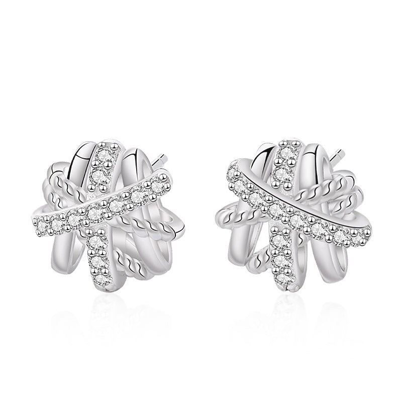 【#40】S925 Sterling Silver Moissanite Earrings