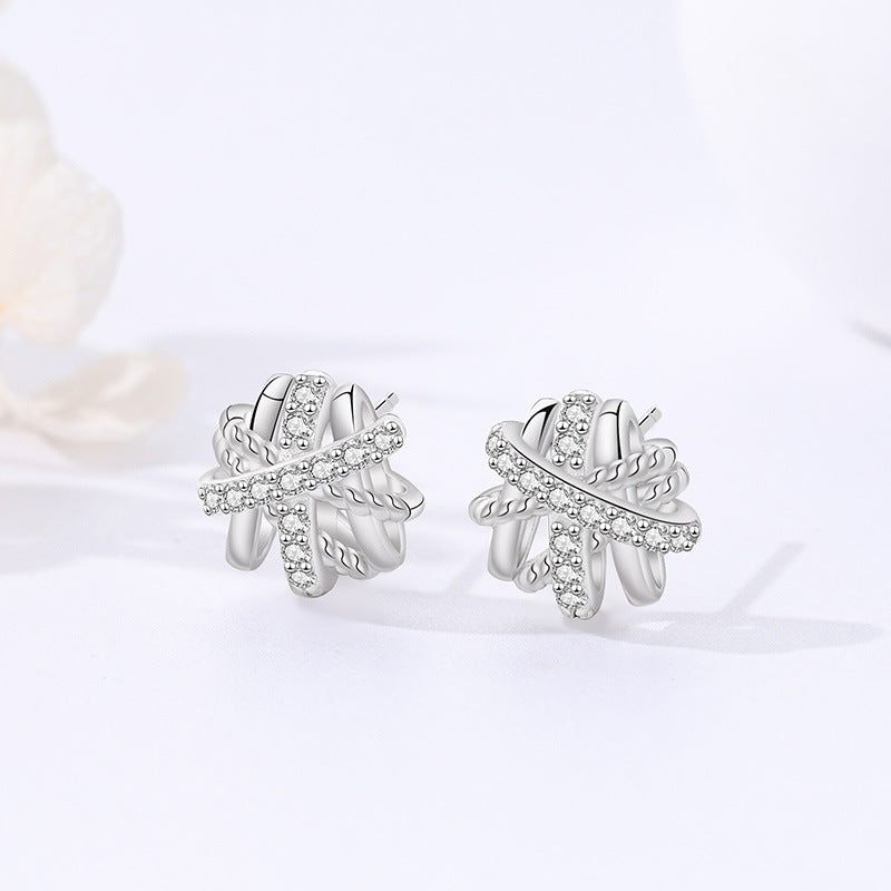 【#40】S925 Sterling Silver Moissanite Earrings