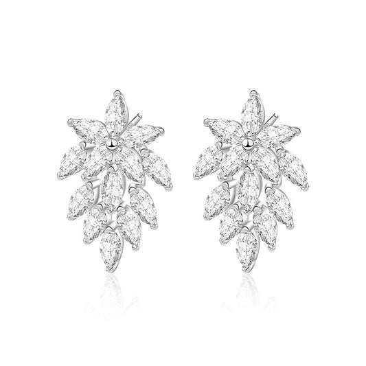 【#41】S925 Sterling Silver Moissanite Earrings