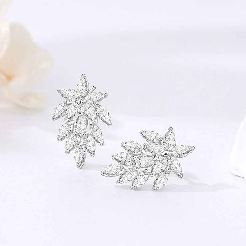 【#41】S925 Sterling Silver Moissanite Earrings