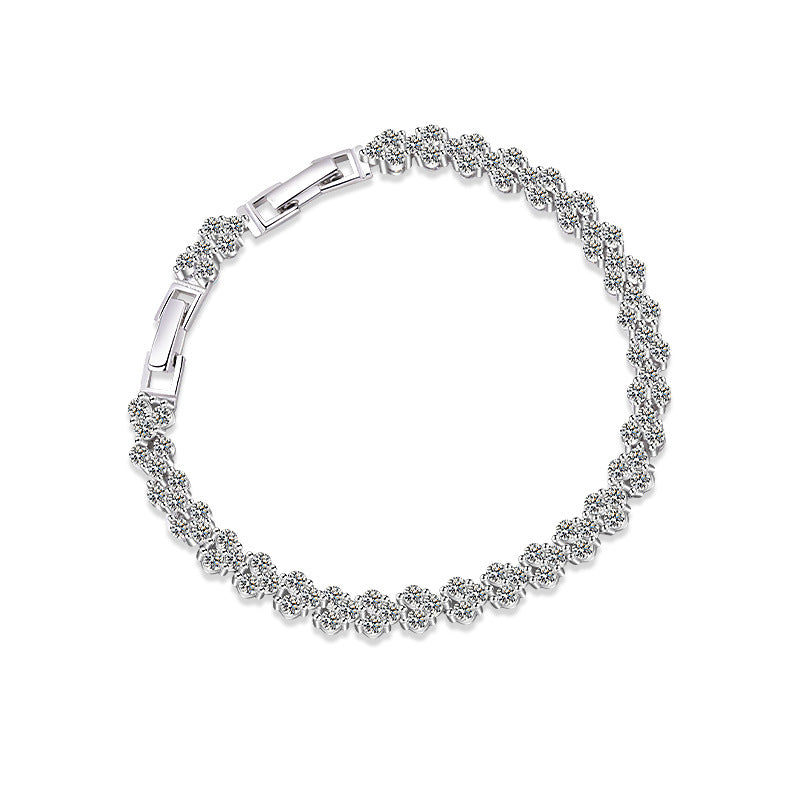 【#38】S925 Sterling Silver Moissanite Bracelet