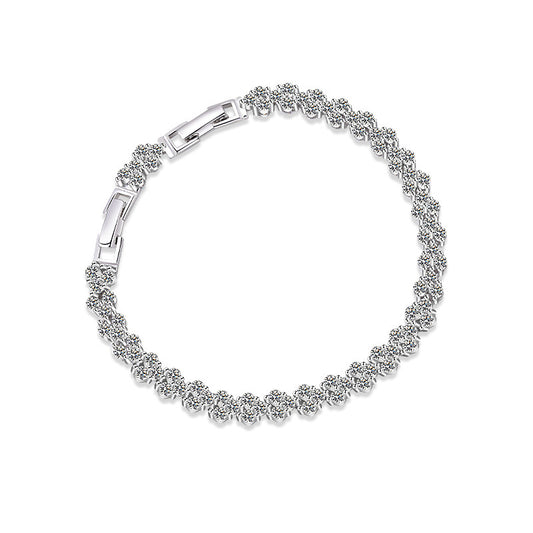 【#38】S925 Sterling Silver Moissanite Bracelet