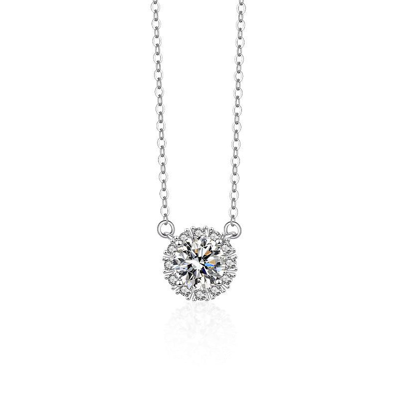 【#34】S925 Sterling Silver Moissanite Necklace