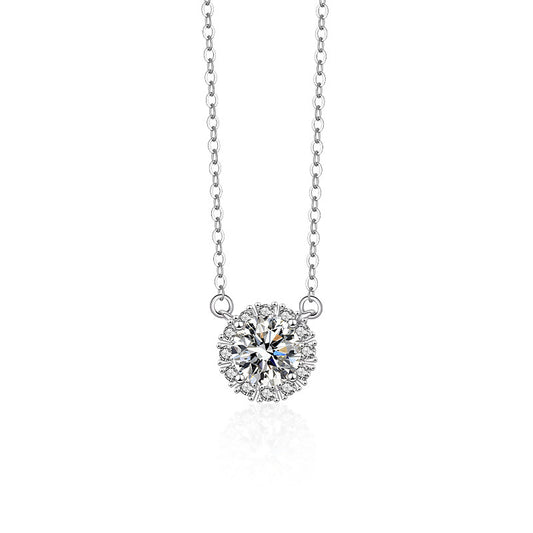 【#34】S925 Sterling Silver Moissanite Necklace