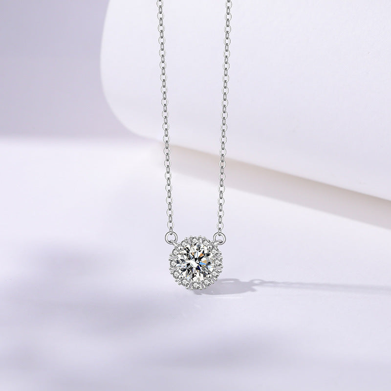 【#34】S925 Sterling Silver Moissanite Necklace