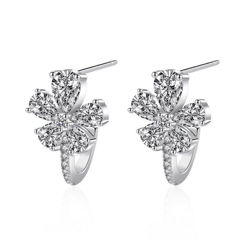 【#47】S925 Sterling Silver Moissanite Earrings