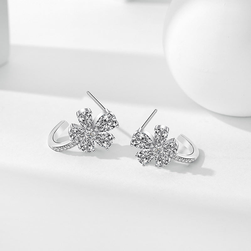 【#47】S925 Sterling Silver Moissanite Earrings