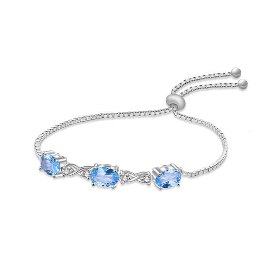 【#39】S925 Sterling Silver Moissanite Bracelet