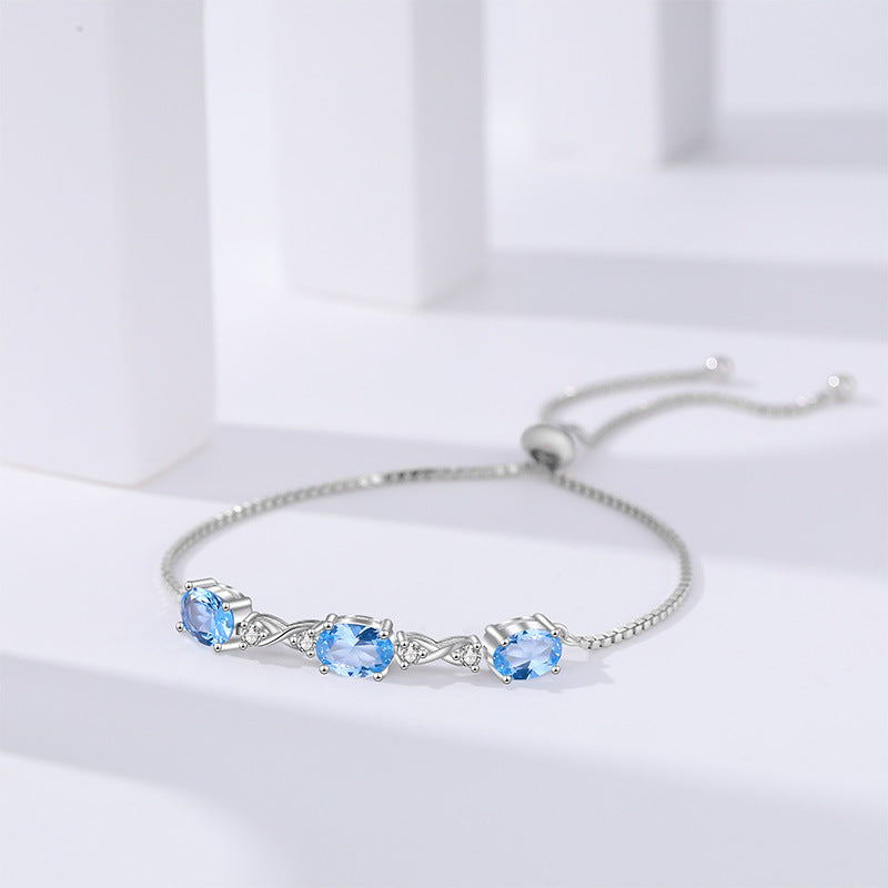 【#39】S925 Sterling Silver Moissanite Bracelet