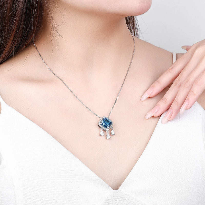 【#36】S925 Sterling Silver Moissanite Necklace