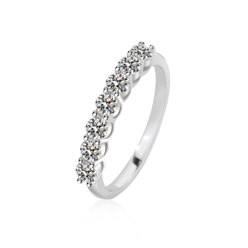 【#19】S925 Sterling Silver Moissanite Ring