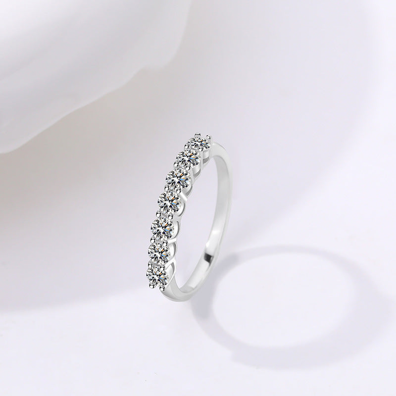 【#19】S925 Sterling Silver Moissanite Ring