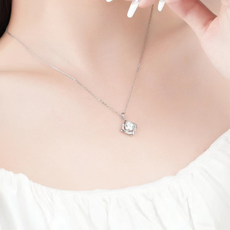 【#8】S925 Sterling Silver Moissanite Necklace